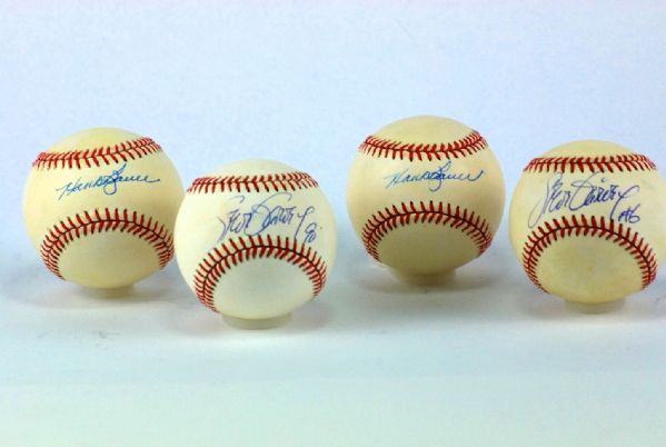 Autographed Lot of 4  Baseballs