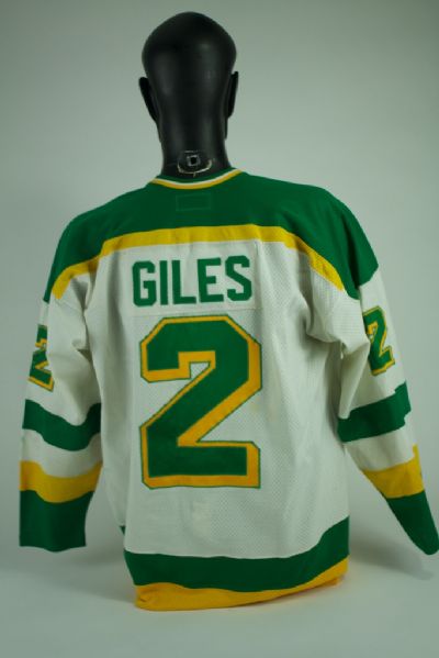 Curt Giles Game Used Minnesota North Stars Jersey GU 9.5