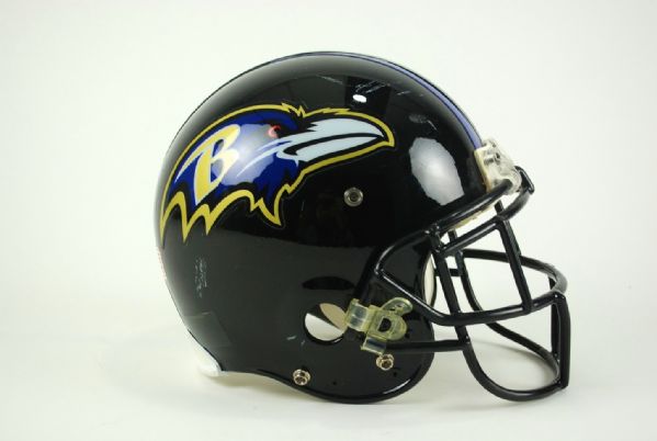 Ed Reed Game Used Baltimore Ravens Helmet