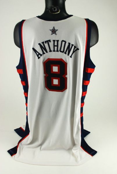 Carmelo Anthony Game Issued Team USA Olympic Jersey