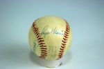 Mickey Mantle, Roger Maris, & Ralph Houk 1960s Autographed Baseball
