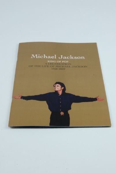 Michael Jackson Original 2009 Memorial Funeral Program