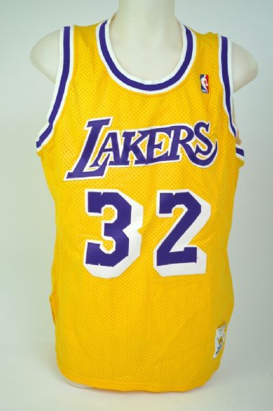 "Magic Johnson" #32 LA Lakers Jersey Sand Knit Jersey