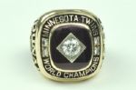 Minnesota Twins 1991 World Series Championship Ring w/Real 10k Gold & Diamonds