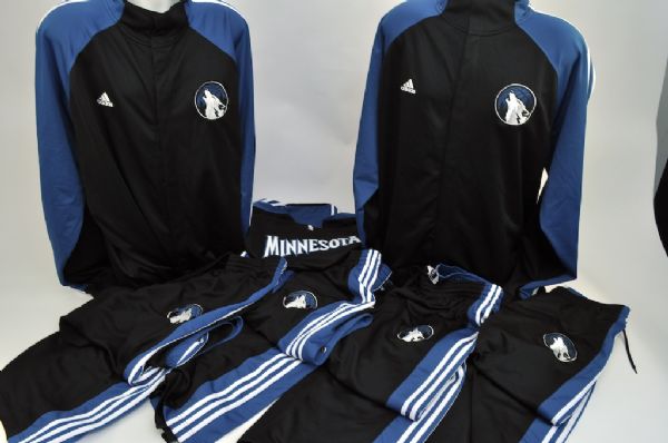 Minnesota Timberwolves Lot of 3 Warm Up Uniforms