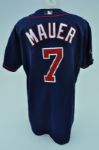 Joe Mauer 2004 Game Used Rookie Jersey w/ Minnesota Twins LOA