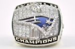 New England Patriots 2001 Super Bowl XXXVI Championship 14K Gold Ring w/Diamonds