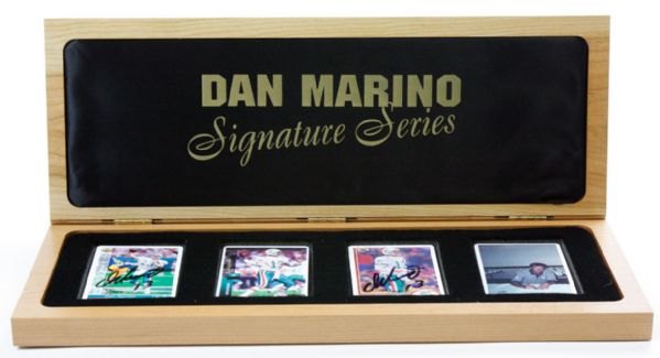 Dan Marino Autographed Signature Series Limited Edition Porcelain Card Set