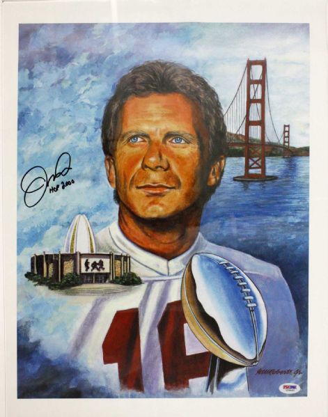 Joe Montana Autographed Limited Edition Artwork