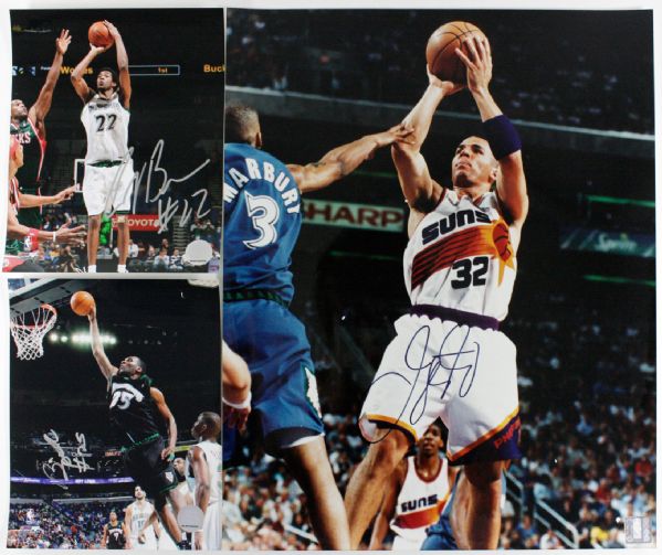 NBA Lot of 3 Autographed Photos