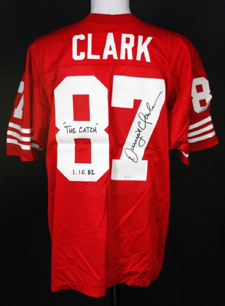 Dwight Clark Autographed SF 49ers Jersey  