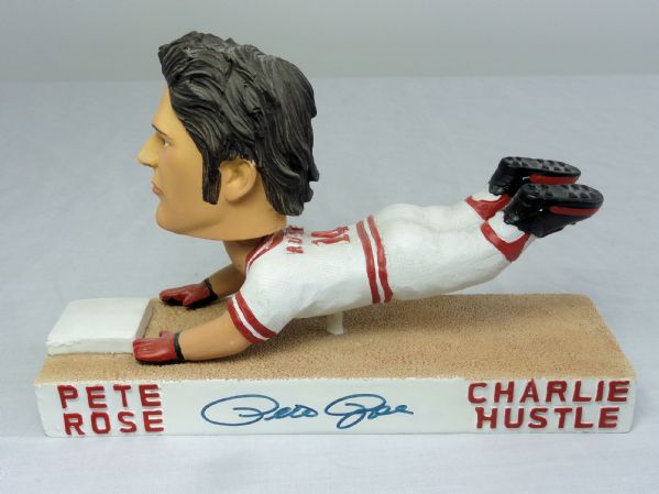 Pete Rose Autographed Baseball & Bobblehead