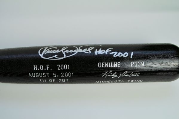 Kirby Puckett Autographed Bat