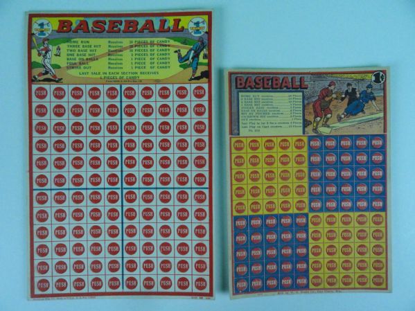 Lot of 2 Baseball Punch Outs