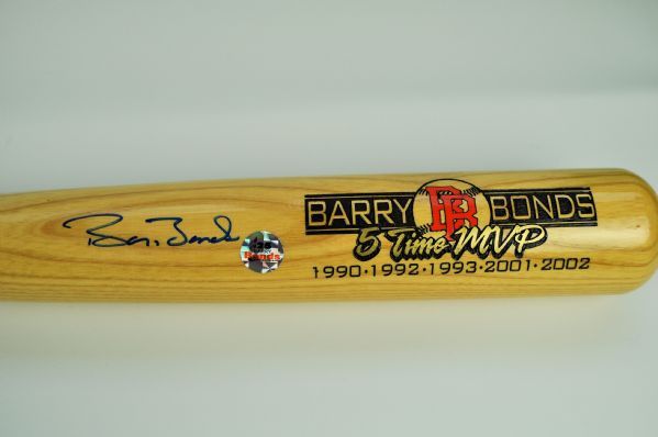 Barry Bonds Full Signature Autographed Limited Edition Bat