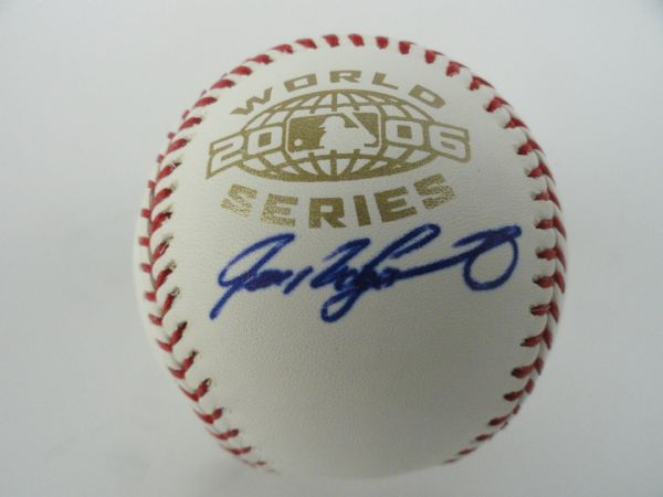 Ivan Rodriguez Autographed 2006 World Series Baseball