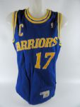 Chris Mullin 1990 Golden State Warriors Professional Model Dureen Jersey MEARS A8 w/Heavy Use