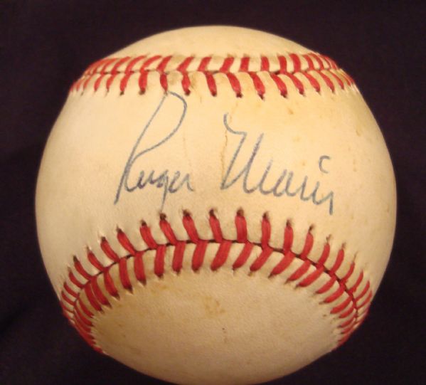 Roger Maris Single Signed Baseball