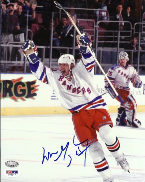 Wayne Gretzky Autographed 8x10 New York Rangers Photo