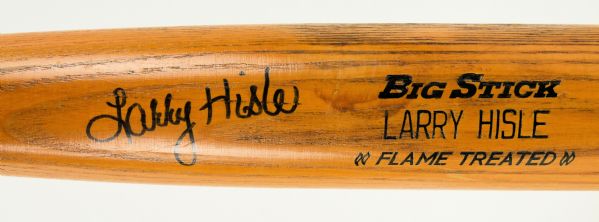 Larry Hisle 1979 Milwaukee Brewers Professional Model Bat w/Medium Use