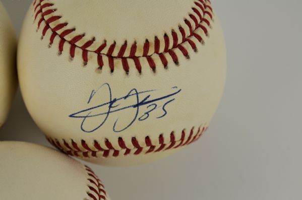 Lot of 4 Autographed Baseballs 