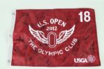 U.S. Open 2012 Olympic Club Autographed Golf Flag w/27 Signatures