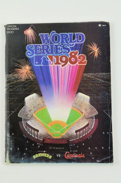 Milwaukee Brewers 1982 Autographed World Series Program