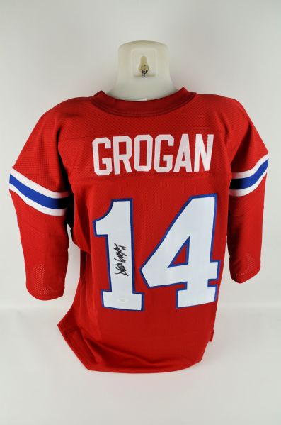 Steve Grogan Autographed New England Patriots Jersey