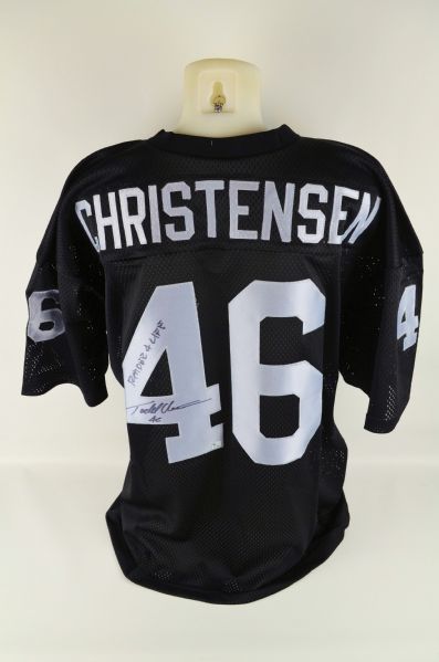 Todd Christensen Autographed Los Angeles Raiders Jersey