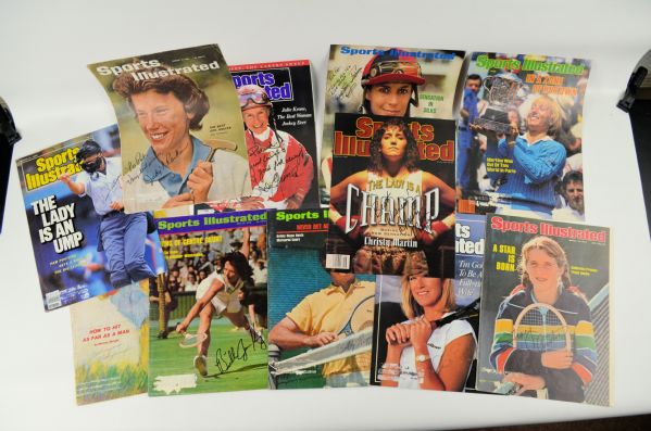 Womens Lot of 11 Autographed Sports Illustrated Covers