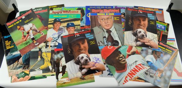 Vintage MLB Lot of 30 Autographed 1970s Sports Illustrated Covers