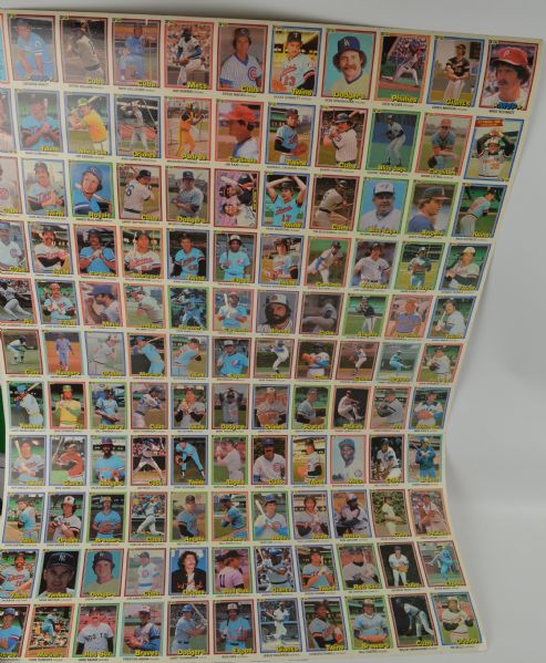 Lot Detail Collection Of Baseball Uncut Card Sheets Including