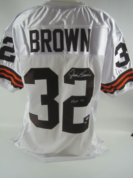 Jim Brown Autographed Cleveland Browns Jersey