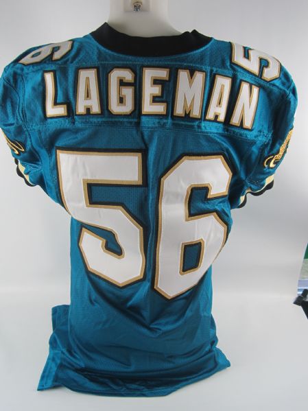 Jeff Lageman Jacksonville Jaguars Professional Model Jersey w/No Use