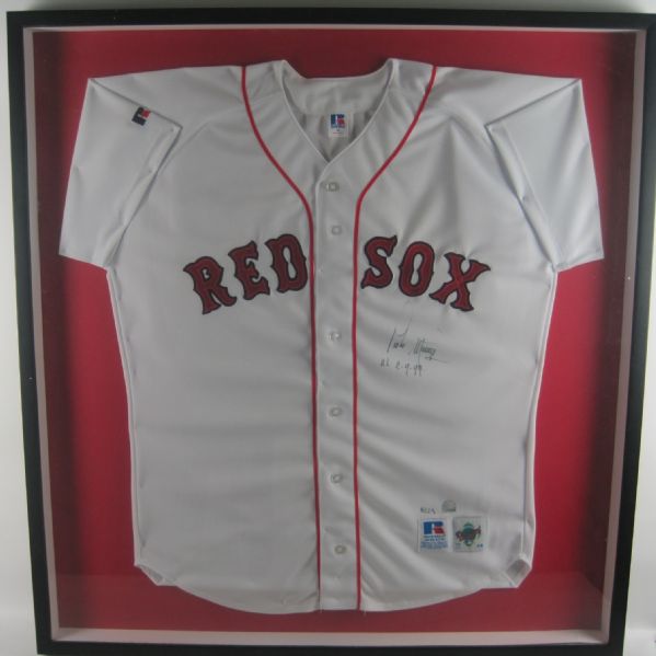 Pedro Martinez Autographed & Framed Boston Red Sox Jersey