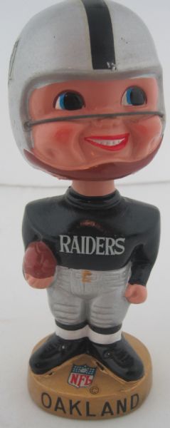 Oakland Raiders Vintage 1960s AFL Bobblehead Nodder