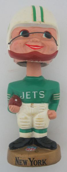 New York Jets Vintage 1960s AFL Bobblehead Nodder