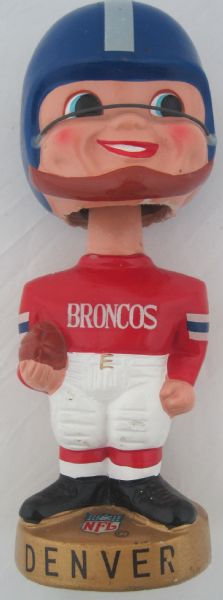 Denver Broncos Vintage 1960s AFL Bobblehead Nodder