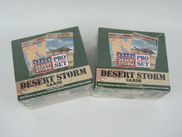 Lot of 2 Desert Storm Unopened Sealed Boxes