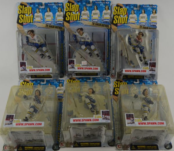 "Slapshot" Movie Collection McFarlane Action Figures w/Original Packaging