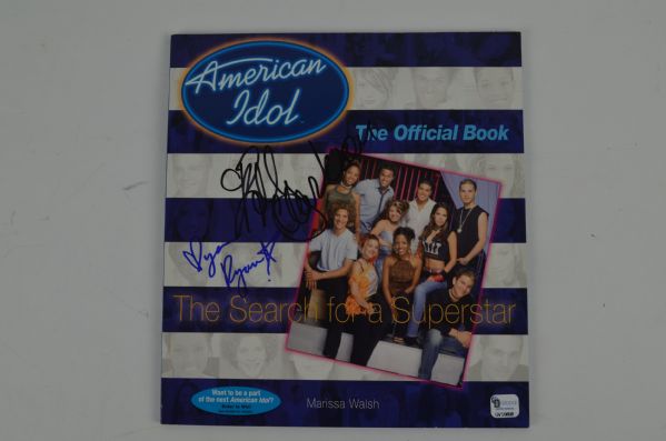 American Idol Book signed by Kelly Clarkson & Ryan Starr 