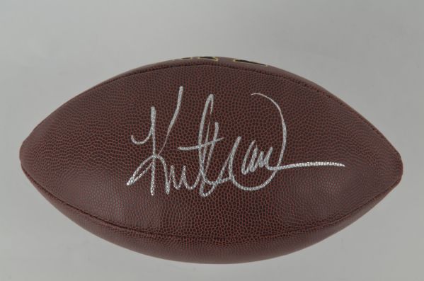 Kurt Warner Autographed Football