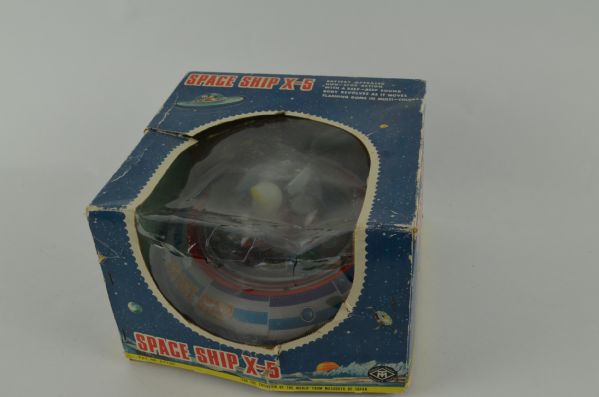 Vintage 1960s Toy Space Ship X-5 w/Original Packaging