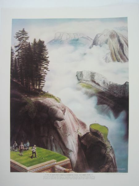 Bud Chapman "Infamous Golf Hole Series" Print - Hole No. 10 Alps International Golf and Climbing Club