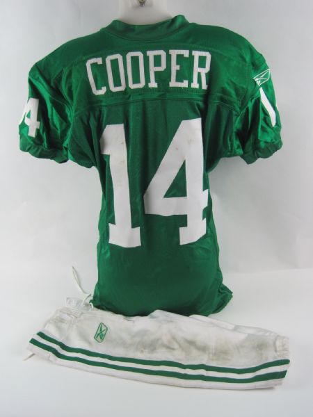 Riley Cooper 2010 Philadelphia Eagles TBC Uniform w/Heavy Use Meigray LOA