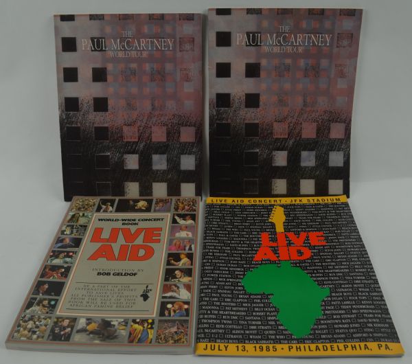 Paul McCartney & Live Aid Lot of 4 Programs