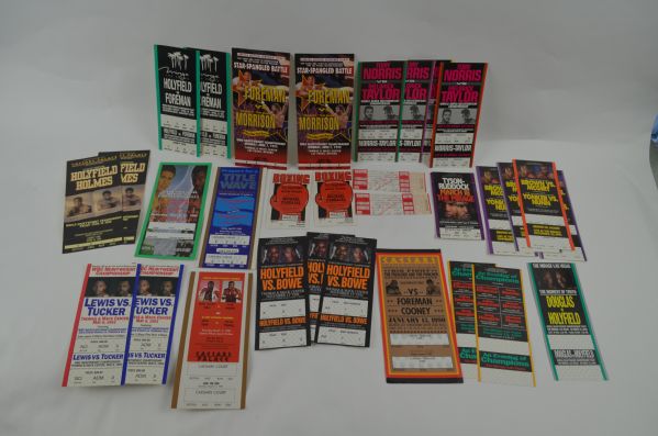 Collection of 30 Boxing Tickets