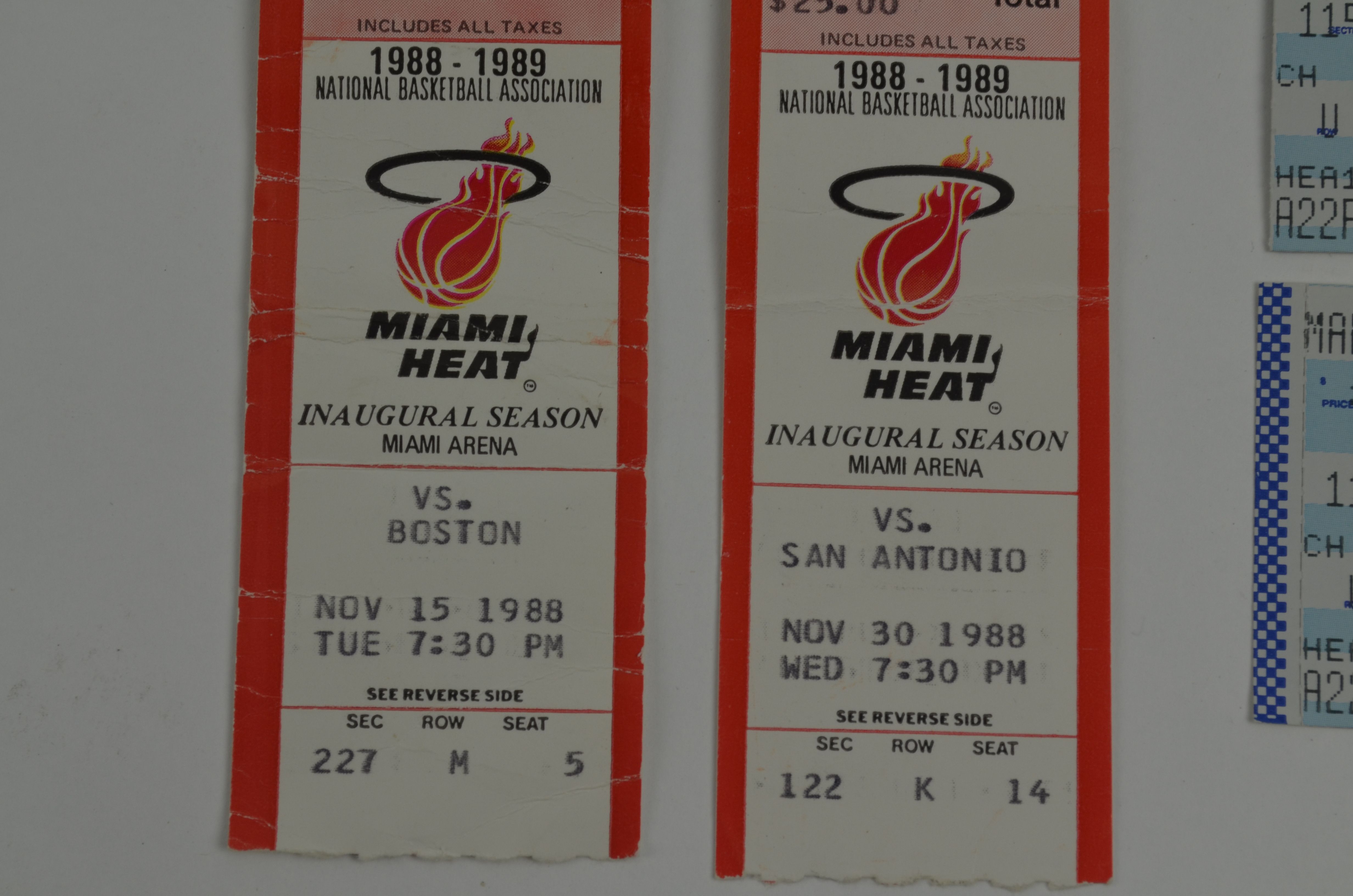 Lot Detail Miami Heat Lot of 10 Tickets