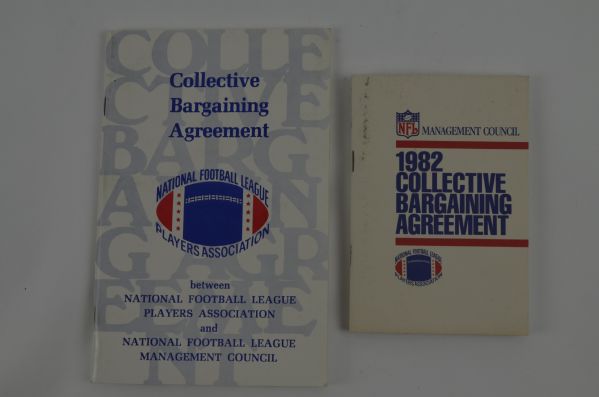 NFL Lot of 2 Collective Bargaining Agreement Books