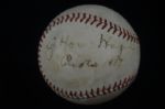 Honus Wagner 1937 Single Signed Baseball